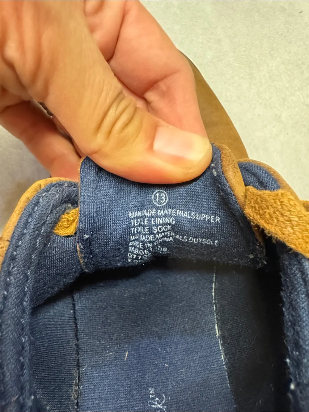 Cat & Jack Brown Boys Dress Shoes with Navy Trim